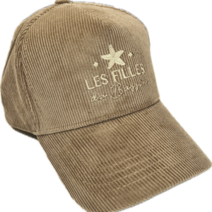 Casquette fille velours côtelé