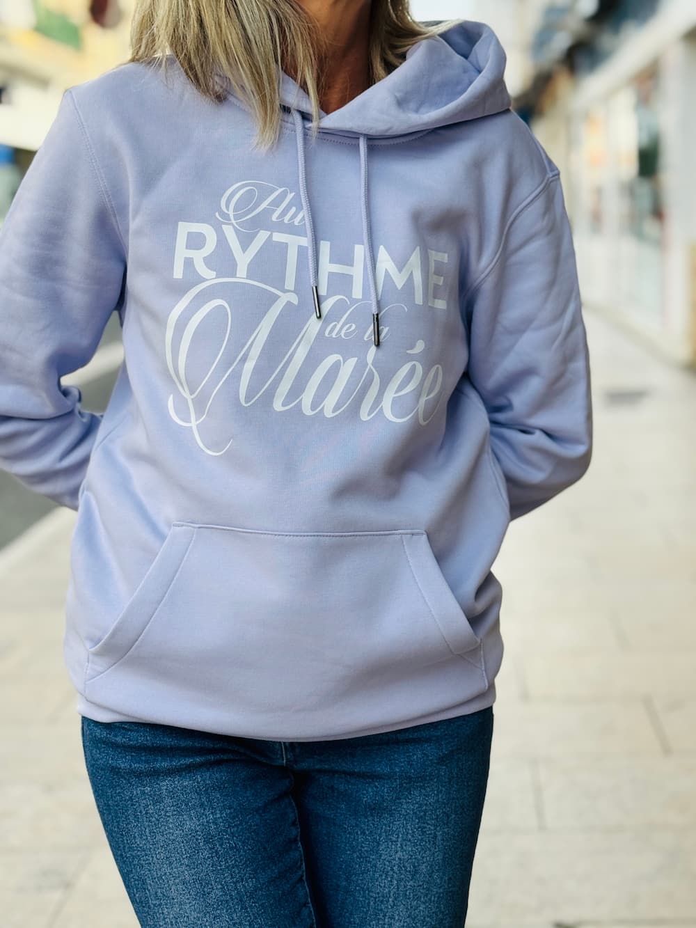 Sweat capuche "Au rythme de la marée"