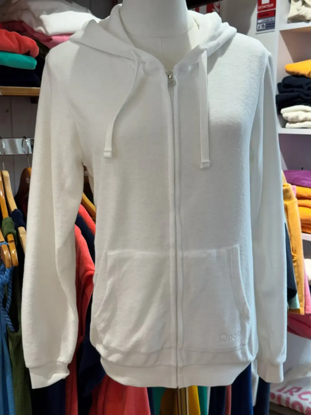 Blouson capuche Opala blanc