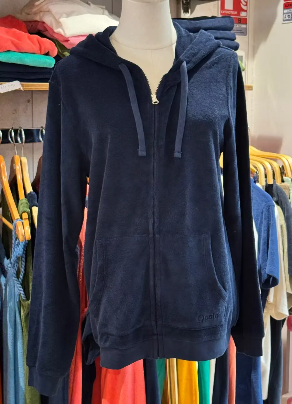 Blouson capuche opala navy
