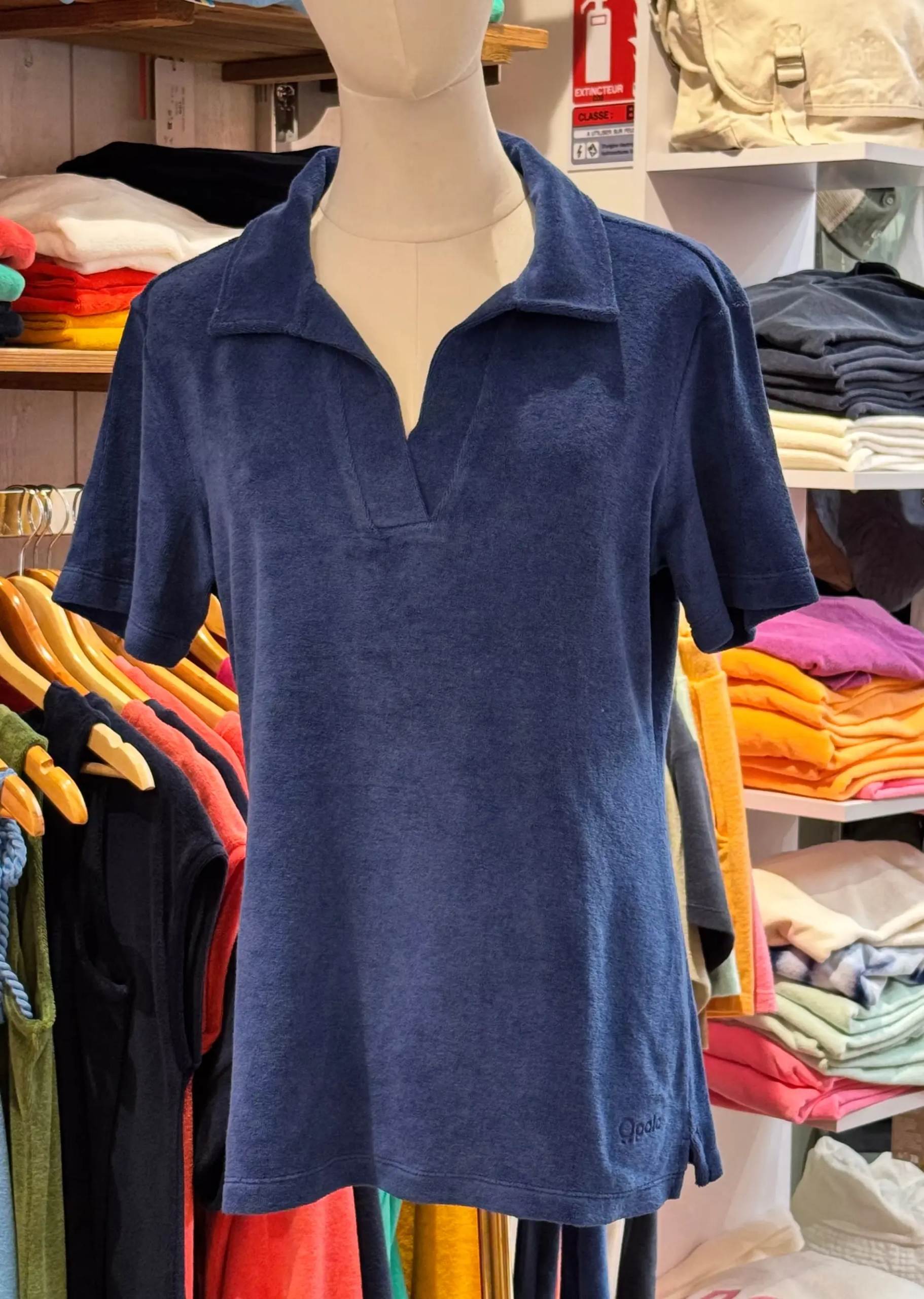 Polo opala bleu