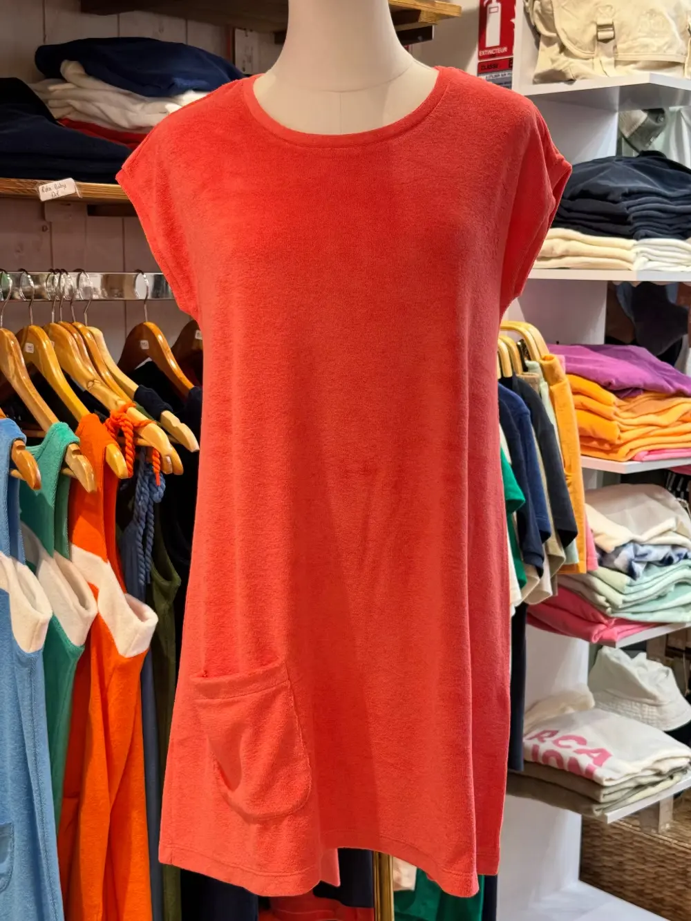Robe Baby doll corail