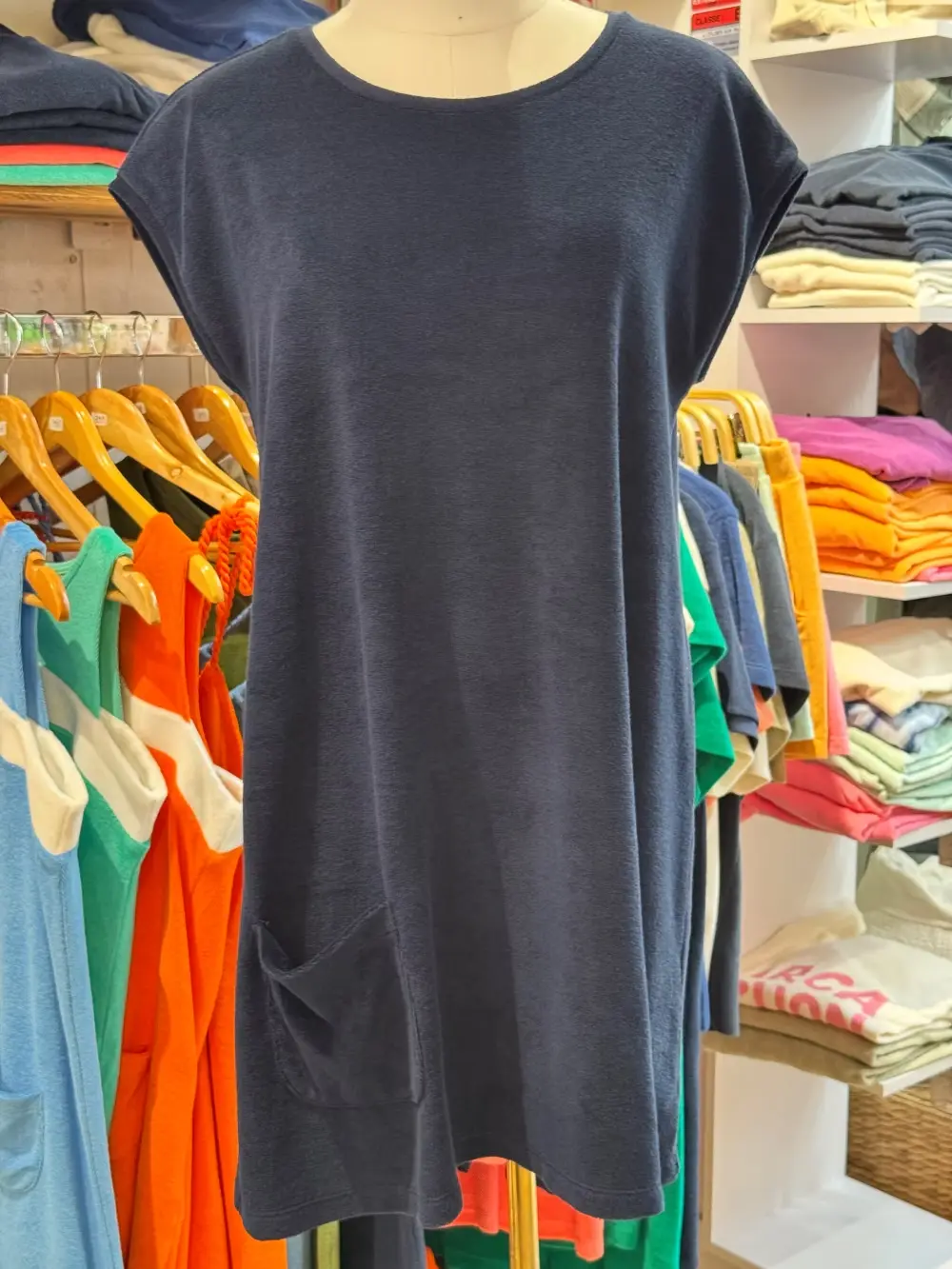 Robe baby doll navy
