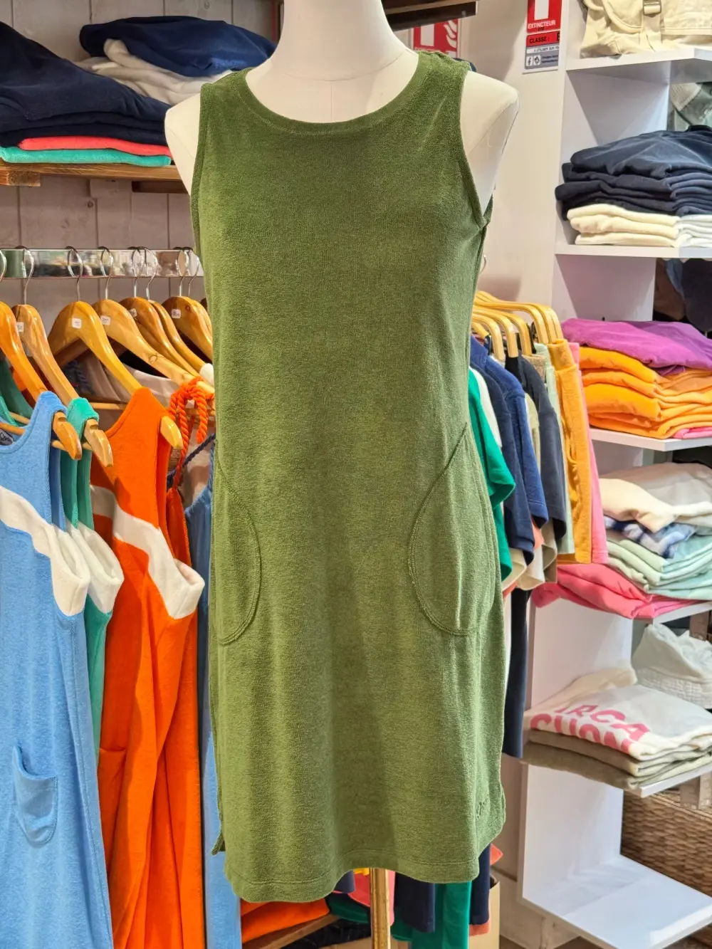 Robe chasuble kaki